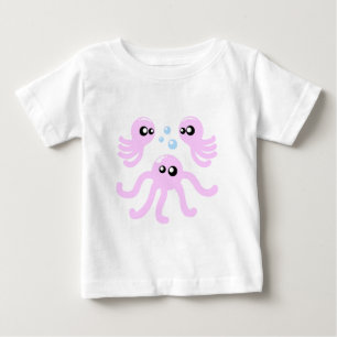 De Bebé Camiseta Infantil Cute Octopus