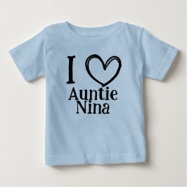 De Bebé Camiseta infantil/de toddler personalizada "Yo ❤️