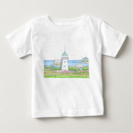 De Bebé Camiseta infantil del faro blanco