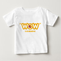 Camiseta infantil del "wow"