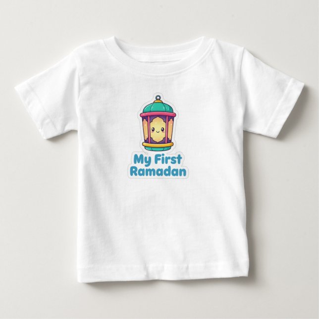 De Bebé Camiseta infantil Feliz Ramadan Linterna (Anverso)