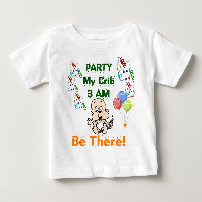 De Bebé Camiseta infantil Fiesta divertida (Anverso)
