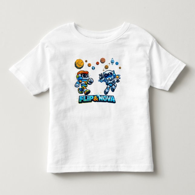 De Bebé Camiseta infantil FLIP & NOVA Space Explorer (Anverso)