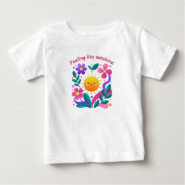De Bebé Camiseta infantil Floral Sun