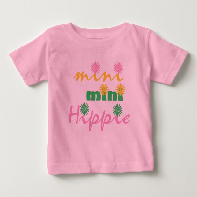 De Bebé Camiseta infantil Hippie Mini Mini Hippie (Anverso)