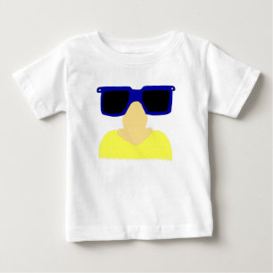 De Bebé Camiseta Infantil Incognito Mustache & Glasses