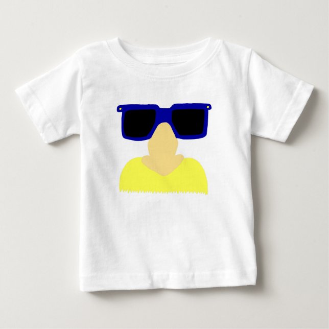 De Bebé Camiseta Infantil Incognito Mustache & Glasses (Anverso)