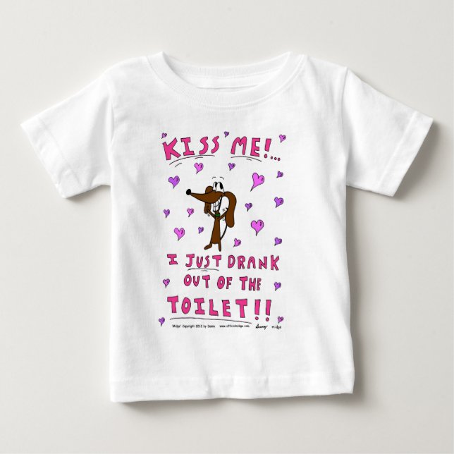 De Bebé Camiseta infantil 'KISS ME' (Anverso)