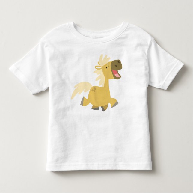 De Bebé Camiseta infantil Laughing Personalizado Pony (Anverso)