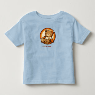 De Bebé Camiseta infantil Little Bear Cute Retro Kawaii