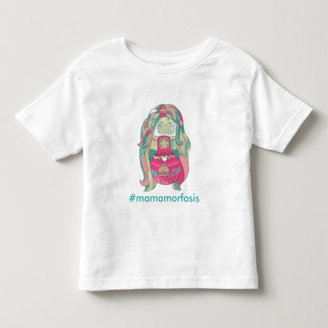 De Bebé Camiseta infantil "#Mamamorfosis" Personalizable (Anverso)