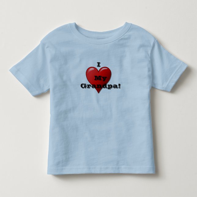 De Bebé Camiseta infantil Me encanta mi abuelo (Anverso)
