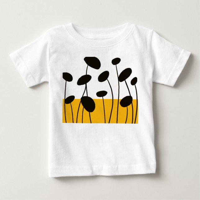 De Bebé Camiseta infantil Minimal Leaf (Anverso)
