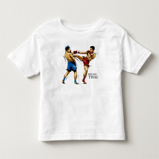 De Bebé Camiseta Infantil Muay Thai / Boxe Tailandês (Anverso)