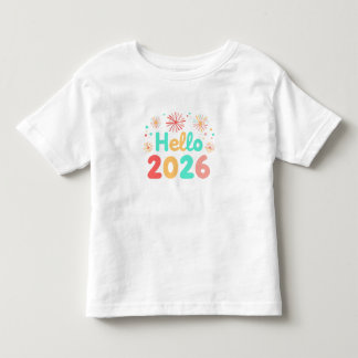De Bebé Camiseta infantil niña Hola 2026 | Año Nuevo lindo