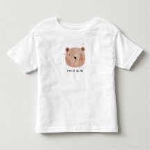 Camiseta infantil Oso Dulce Lindo | Madera Minimal