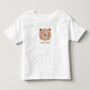 De Bebé Camiseta infantil Oso Dulce Lindo Madera Minimal