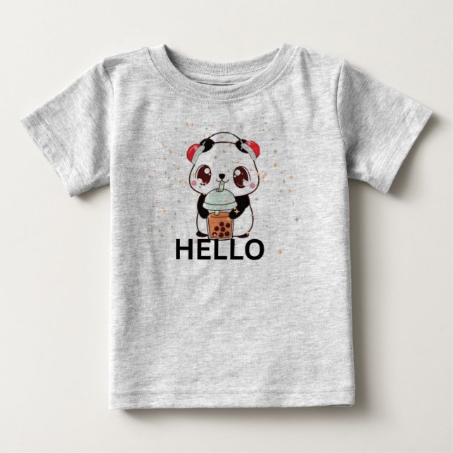 De Bebé Camiseta infantil Panda (Anverso)