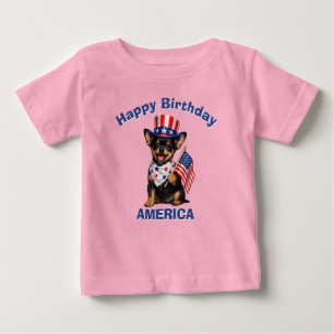 De Bebé Camiseta infantil patriótica Krysarik (2s)