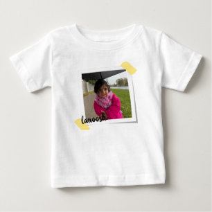 De Bebé Camiseta infantil personalizada con foto y nombre