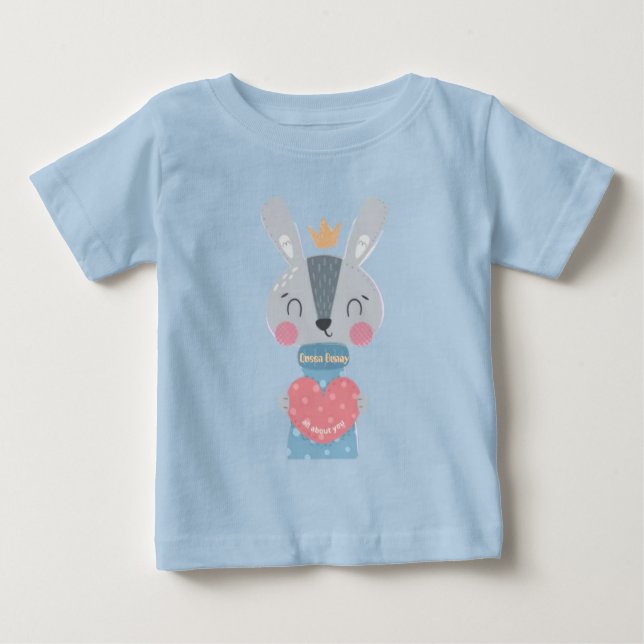 De Bebé Camiseta infantil Queen Bunny (Anverso)