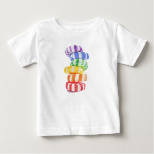 De Bebé Camiseta infantil RAINBOW CANDY