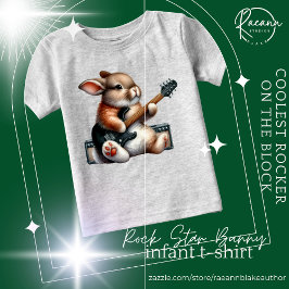 De Bebé Camiseta infantil Rockstar Bunny