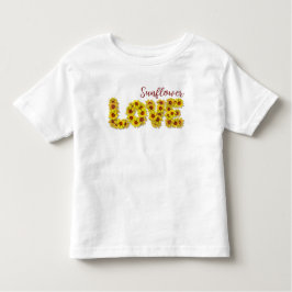 De Bebé Camiseta infantil Sunflower Love Toddler
