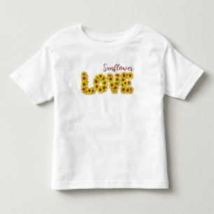 De Bebé Camiseta infantil Sunflower Love Toddler