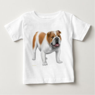 De Bebé Camiseta inglesa del niño del bulldog