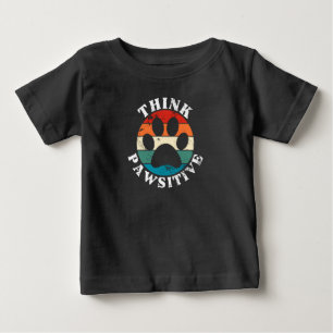 De Bebé Camiseta inquietante para Dog Paw
