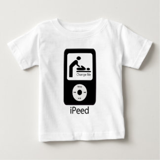 De Bebé camiseta iPeed del niño/del niño