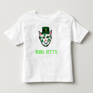 De Bebé Camiseta irlandesa del gatito