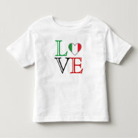 Camiseta italiana del amor