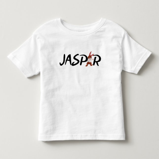 De Bebé Camiseta Jasper-n-friends "E" (Anverso)