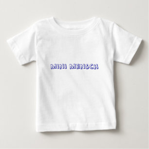 De Bebé camiseta jídish del mini mensch o