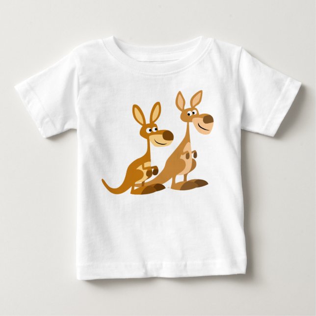 De Bebé Camiseta Kangaroos Baby Personalizado Dos (Anverso)
