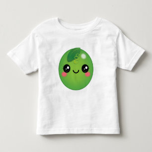 De Bebé Camiseta Kawaii Pea Toddler
