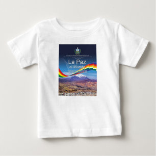 De Bebé Camiseta La Paz al mundo