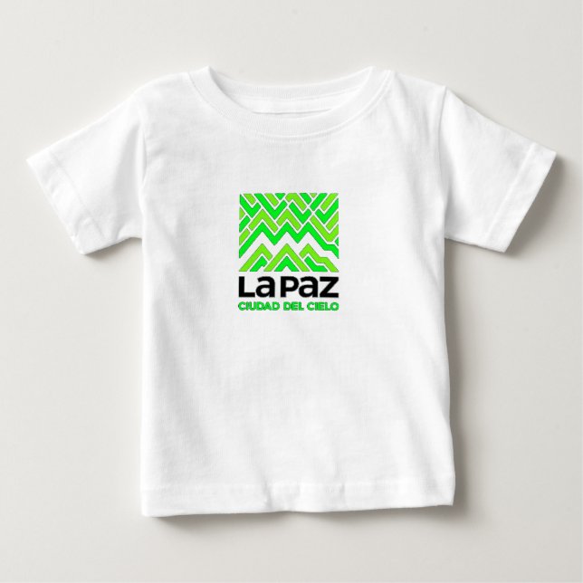 De Bebé Camiseta La Paz ciudad del cielo (Anverso)