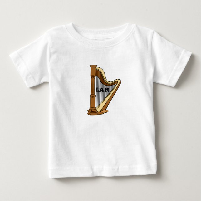 De Bebé Camiseta LAR Harp (Anverso)