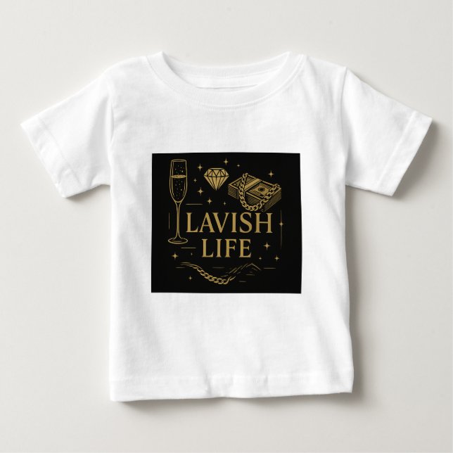 De Bebé Camiseta Lavish para Niños (Anverso)