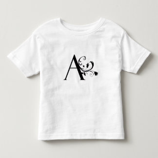 De Bebé Camiseta letra A