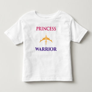 De Bebé Camiseta Ligera para Niñas Pequeñas Princesa Guerr