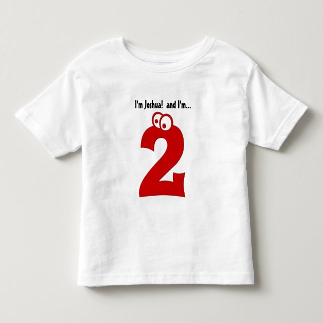 De Bebé Camiseta linda del cumpleaños para el número del (Anverso)