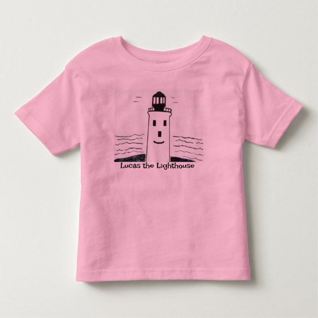 De Bebé Camiseta "Lucas el faro" para niños pequeños (Anverso)