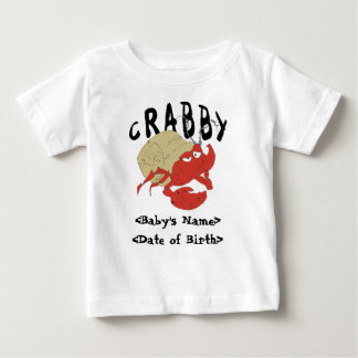 De Bebé Camiseta malhumorada personalizada del recién