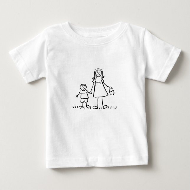 De Bebé Camiseta mami & me (dibujo sin título) (Anverso)