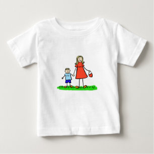 De Bebé Camiseta mami y yo (rubia sin título)