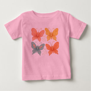 De Bebé Camiseta Mariposas Caprichosas